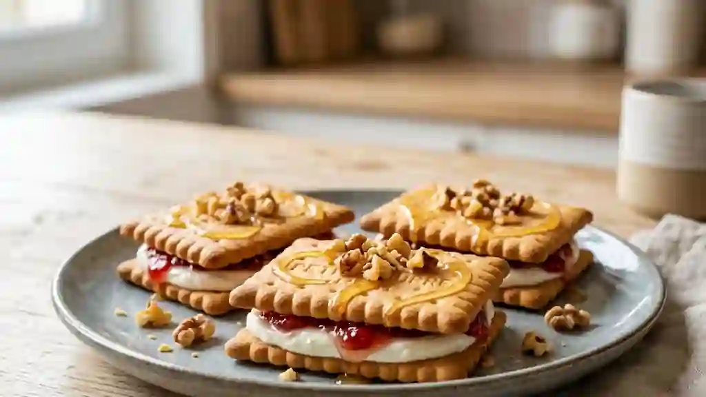 Bouchées croustillantes Petit Beurre et miel - Photo de présentation