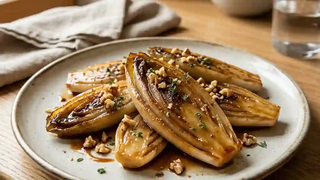 Endives braisées fondantes et laquées - Photo de présentation