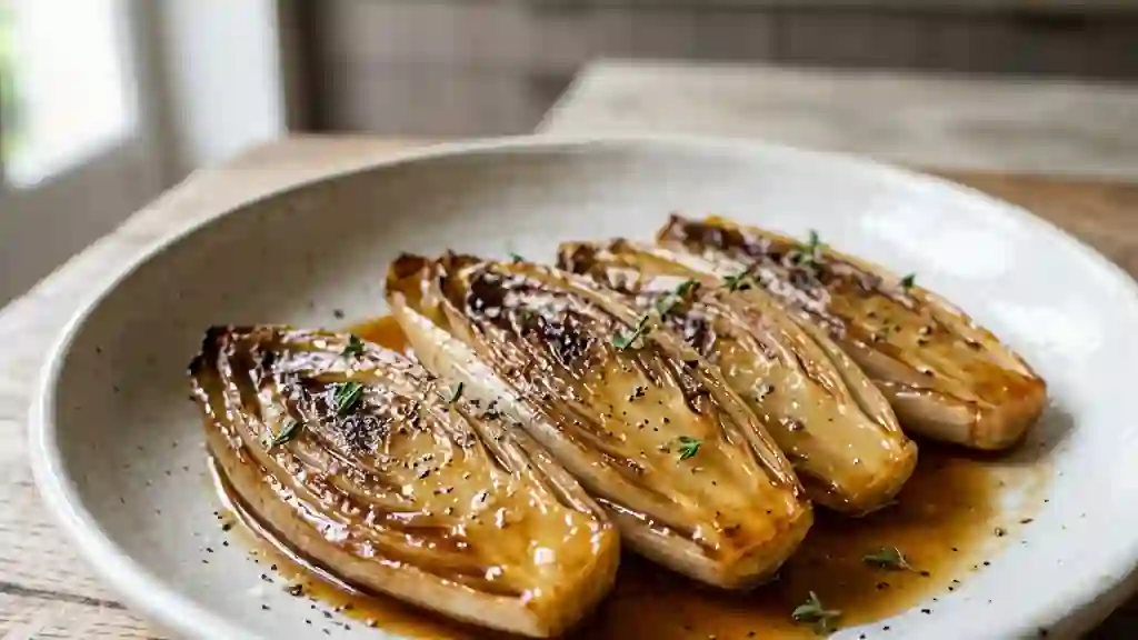 Endives Caramélisées au Miel et Beurre Noisette - Photo de présentation