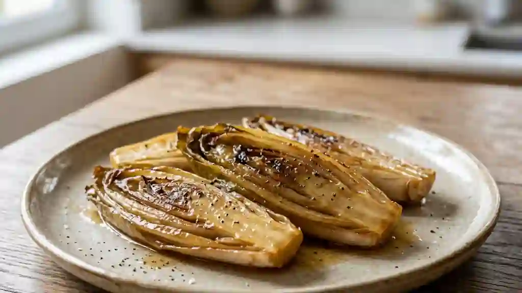 Endives braisées au beurre et cœur fondant - Photo de présentation