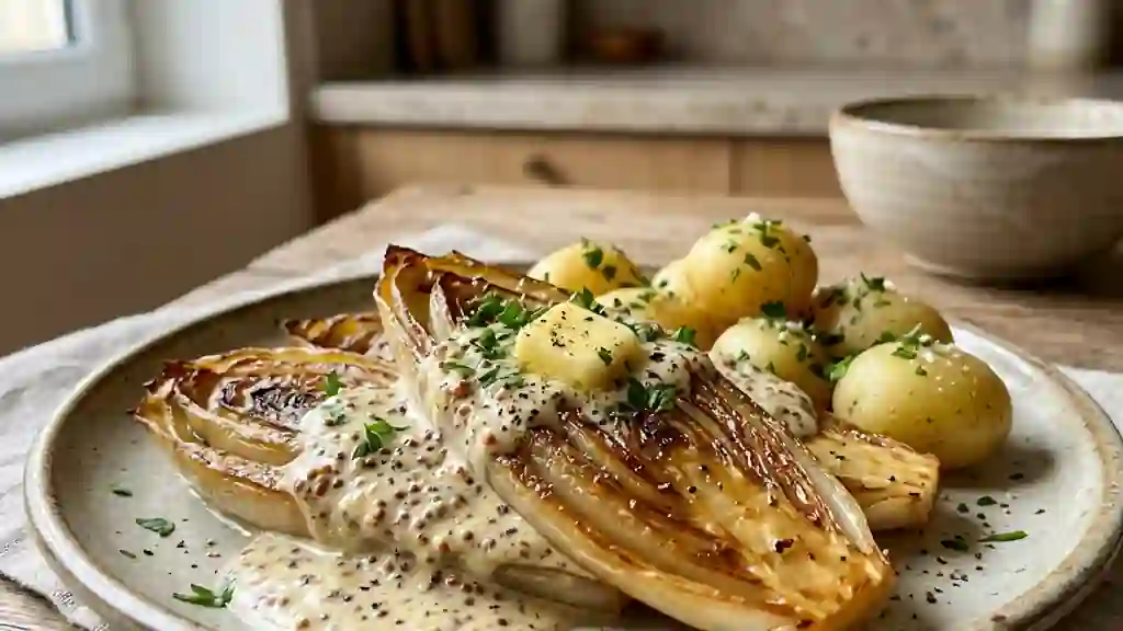 Endives Fondantes à la Crème de Moutarde - Photo de présentation