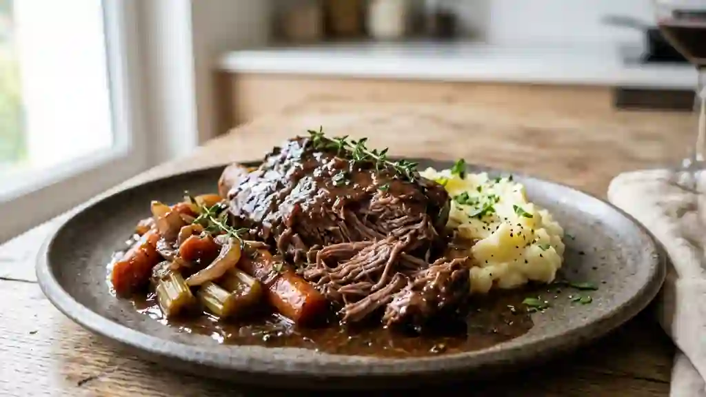 Épaule d'agneau confite à la cuillère - Photo de présentation