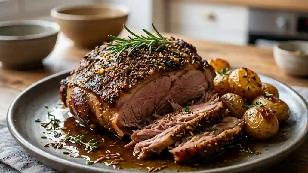 Épaule d'agneau fondante au cumin - Photo de présentation