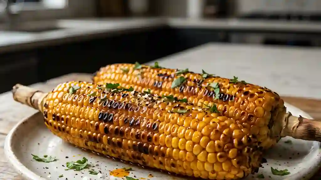 Épis de maïs croustillants au beurre paprika - Photo de présentation