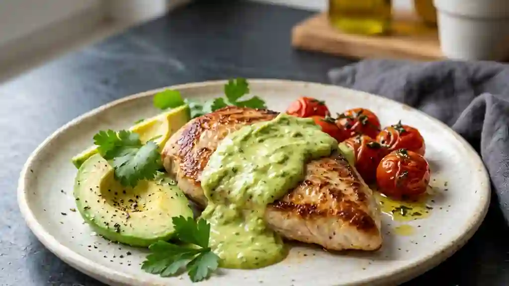 Escalope de dinde fondante à l'avocat - Photo de présentation