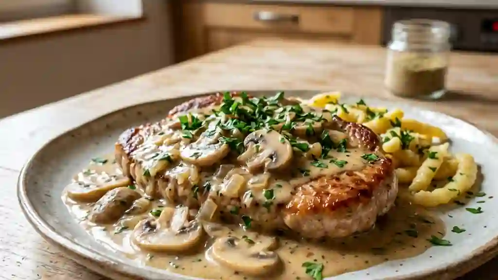 Escalope vosgienne fondante à la crème - Photo de présentation