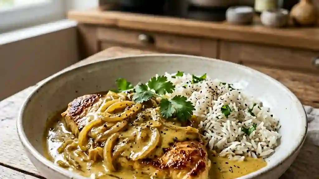 Dinde au Curry et Muscadet Crémeux - Photo de présentation