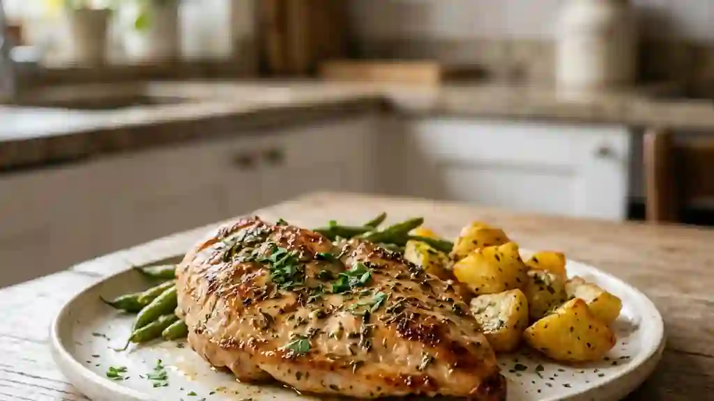 Escalopes de dinde tendres au citron et ail - Photo de présentation
