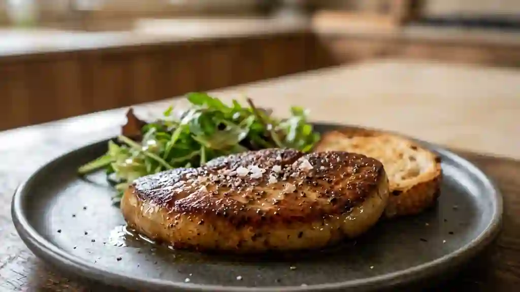 Foie gras poêlé au cacao intense - Photo de présentation