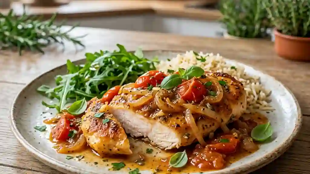 Escalopes de poulet fondantes à la provençale - Photo de présentation
