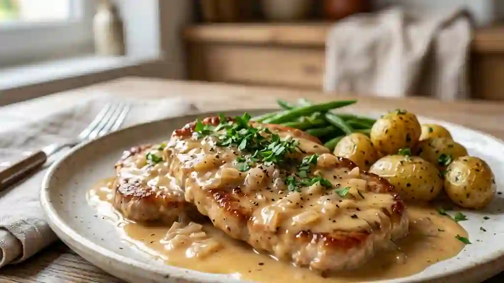Escalopes de veau au cidre et crème onctueuse - Photo de présentation