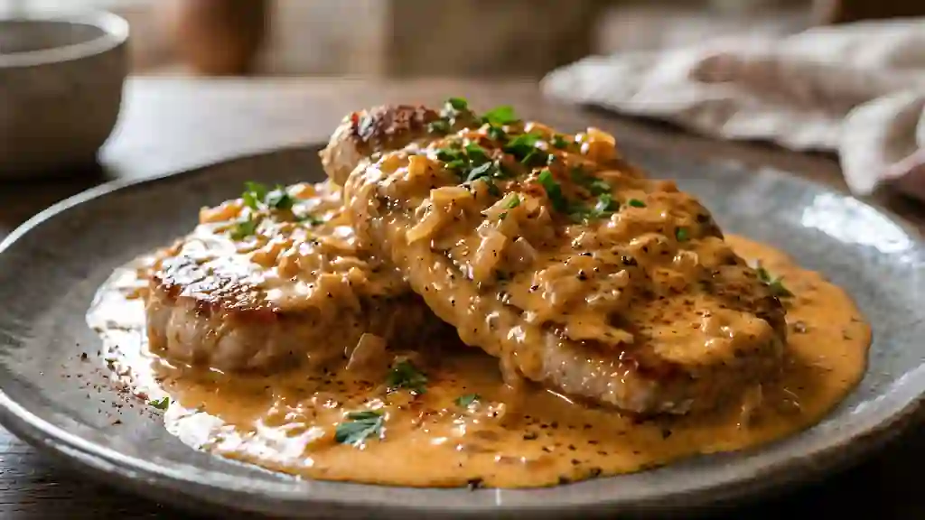 Escalopes de veau, crème onctueuse au paprika - Photo de présentation