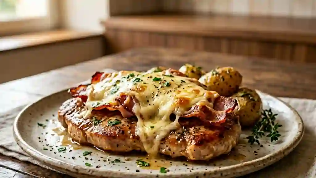 Veau fondant au bacon et emmental coulant - Photo de présentation