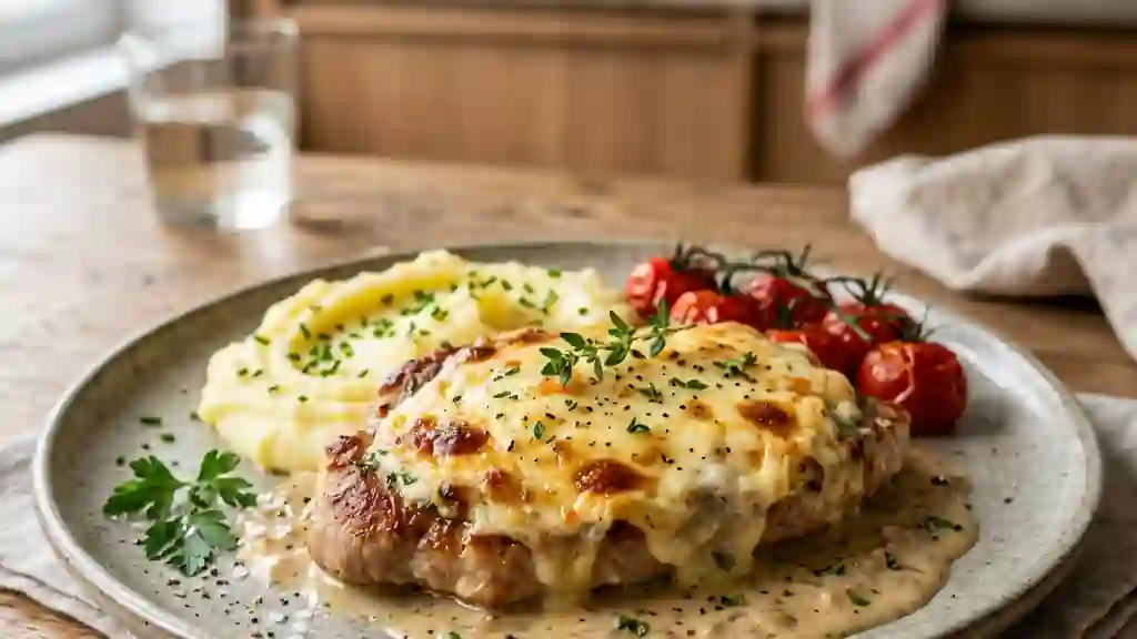 Veau fondant gratiné à la tomme de Savoie - Photo de présentation