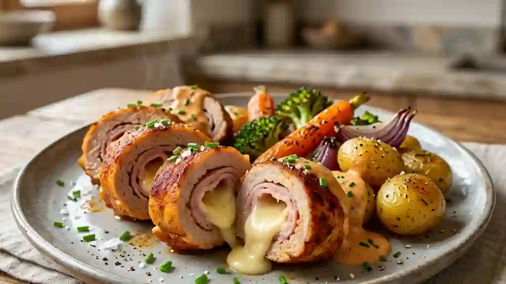 Roulés de veau au paprika et fromage fondant - Photo de présentation