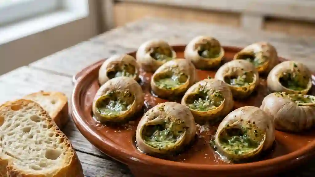 Escargots Fondants au Beurre d'Ail et Persillade - Photo de présentation