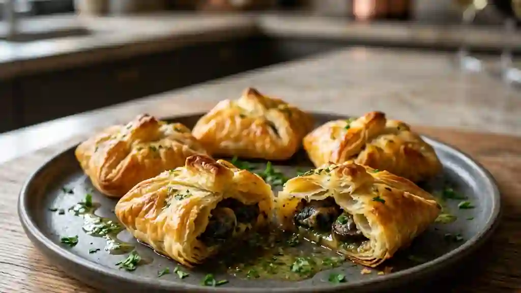 Escargots feuilletés au beurre bordelais - Photo de présentation