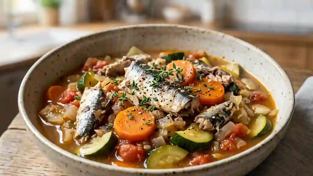 Estouffade fondante de légumes aux sardines - Photo de présentation