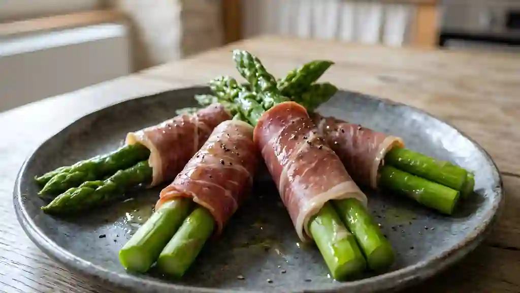 Fagots d'asperges au jambon cru - Photo de présentation