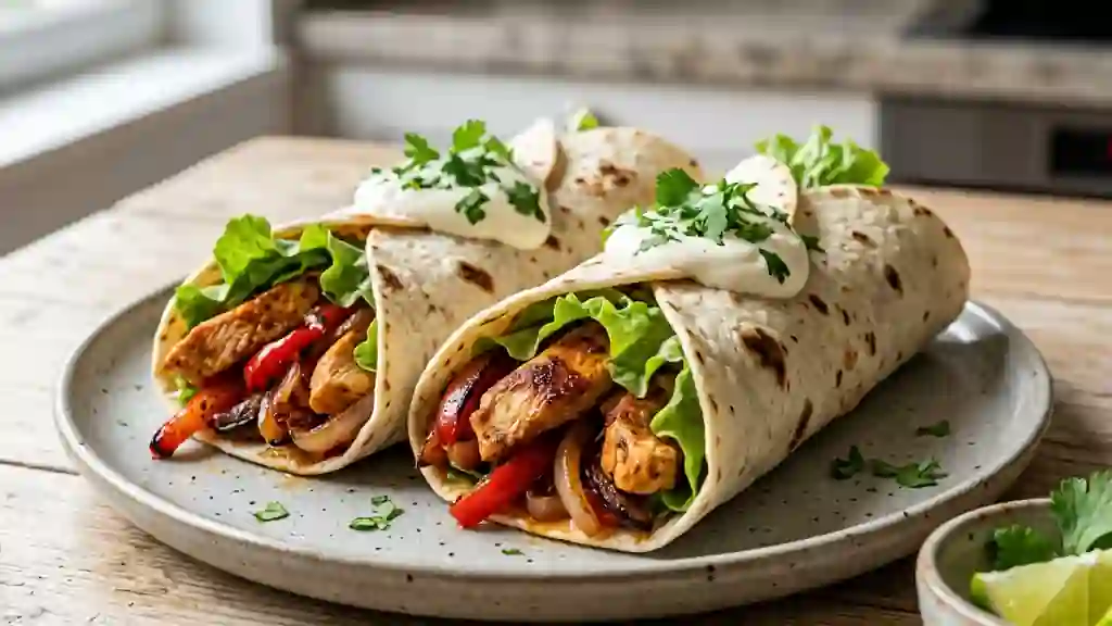 Fajitas Poulet Épicé et Galettes Tendres - Photo de présentation