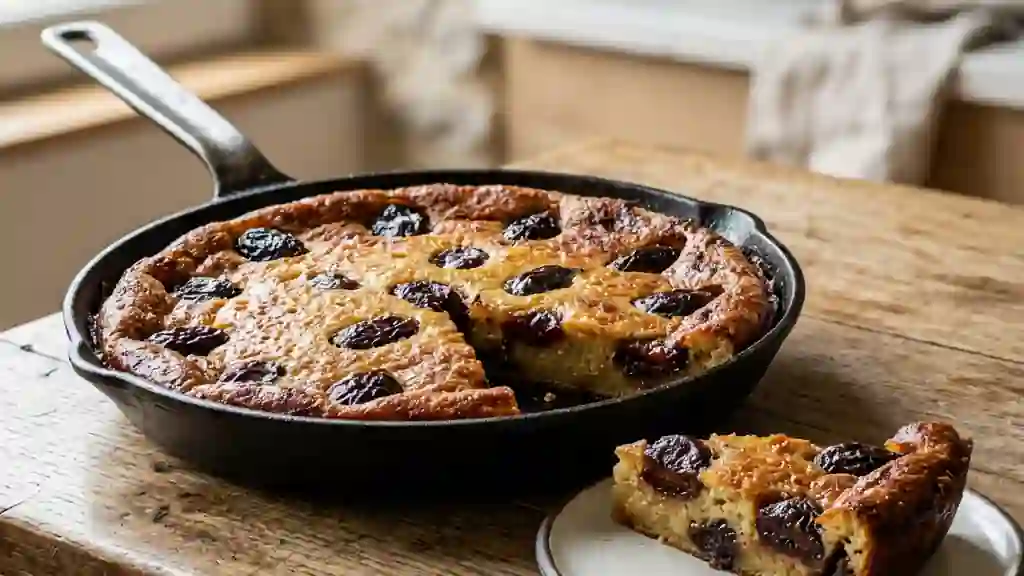 Far breton à la poêle et pruneaux fondants - Photo de présentation