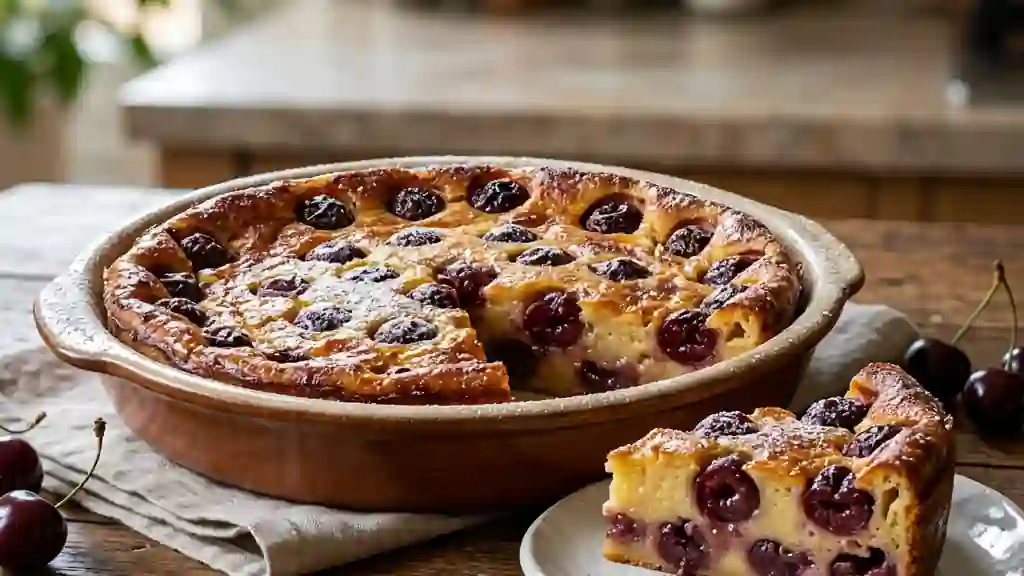 Far aux cerises fondant et vanillé - Photo de présentation