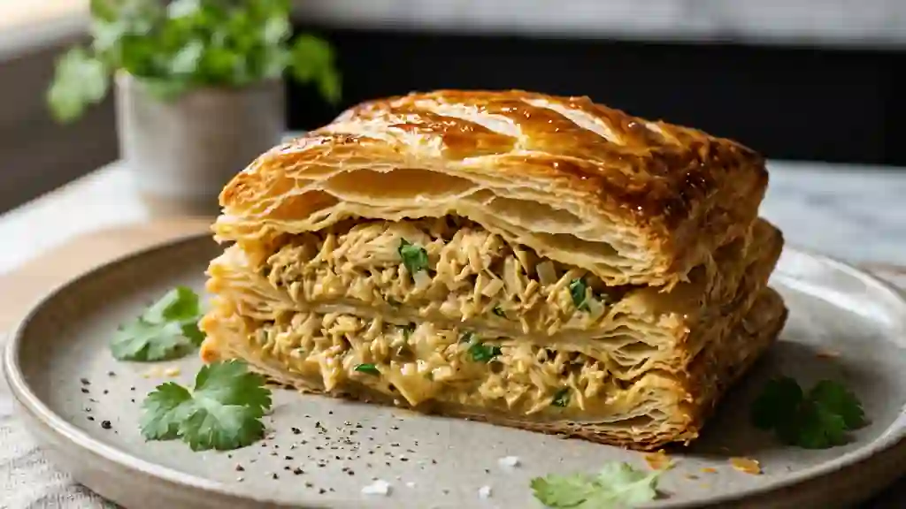 Feuilleté de crabe croustillant au lait de coco - Photo de présentation