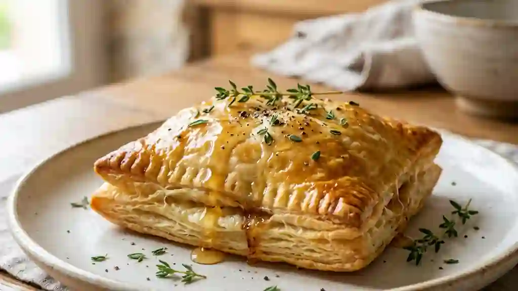 Croustillant de chèvre frais au miel et thym - Photo de présentation