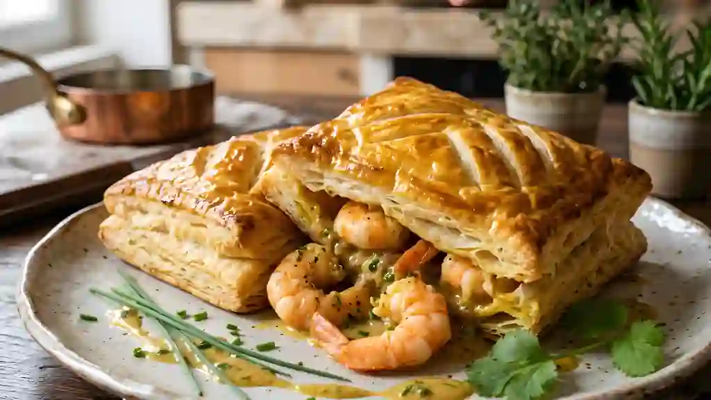 Feuilleté de Langoustines au Curry Crémeux - Photo de présentation