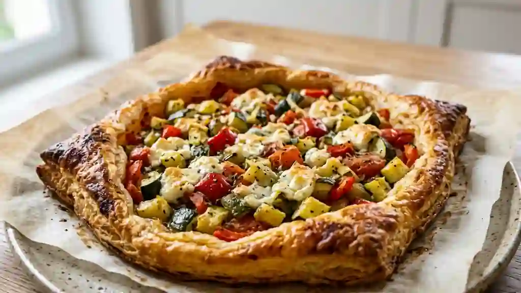 Croustillant d'été aux légumes et chèvre - Photo de présentation