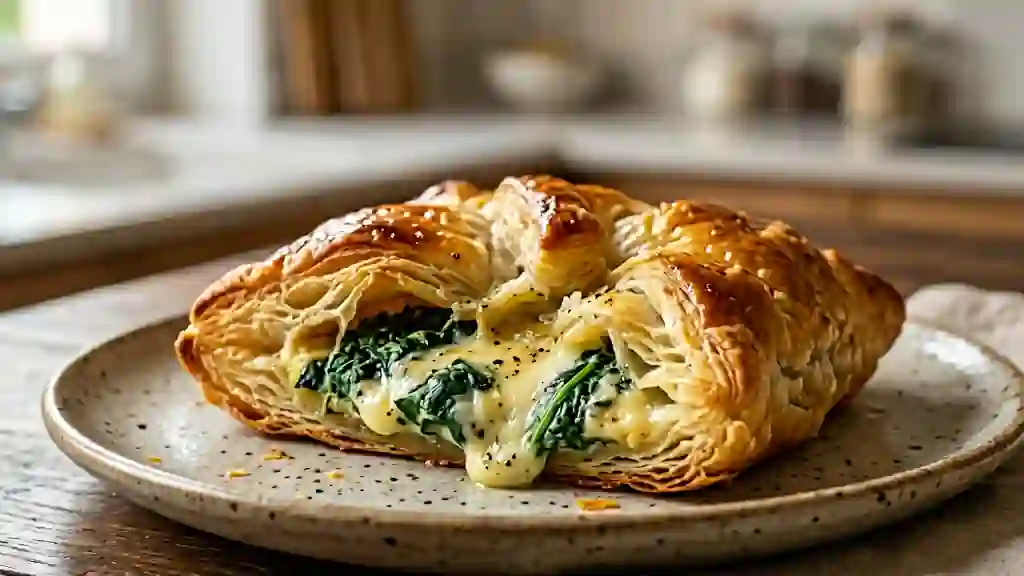 Feuilleté Croustillant Épinards-Chèvre - Photo de présentation