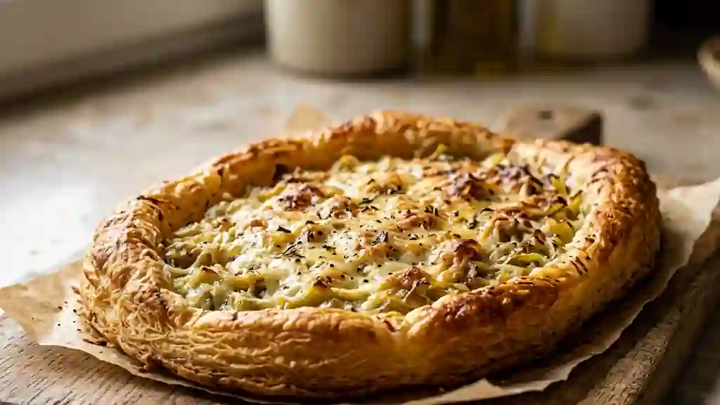 Croustillant de poireaux à la crème - Photo de présentation