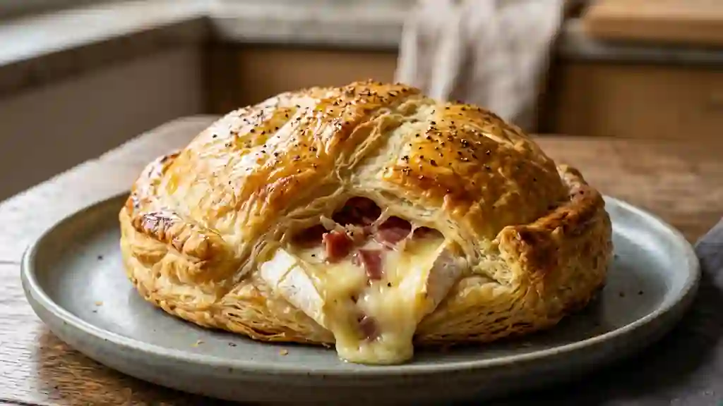 Feuilleté croustillant au Reblochon fondant - Photo de présentation