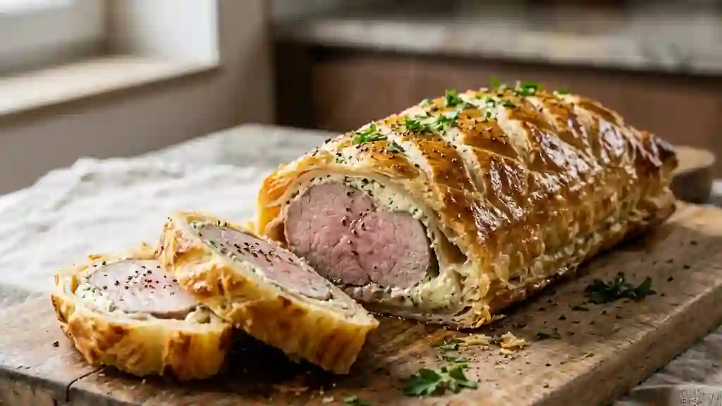 Filet mignon en croûte croustillante au Boursin - Photo de présentation