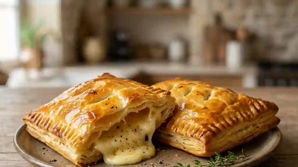 Feuilletés au Comté : Cœur fondant et doré - Photo de présentation