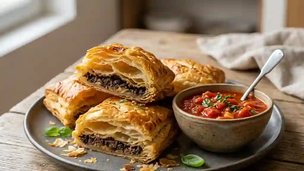 Feuilletés craquants à la tapenade noire - Photo de présentation