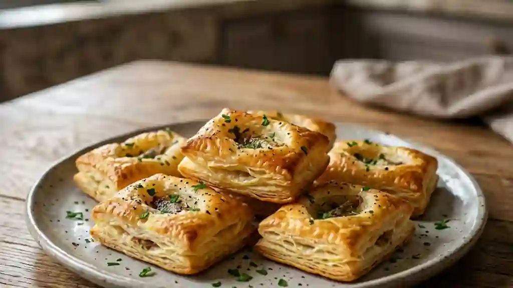 Feuilletés craquants à l'anchois et persillade - Photo de présentation