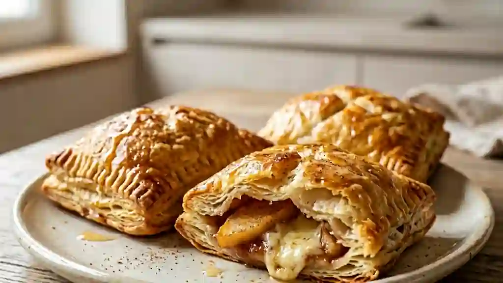 Feuilletés Croustillants Chèvre, Pomme et Miel - Photo de présentation