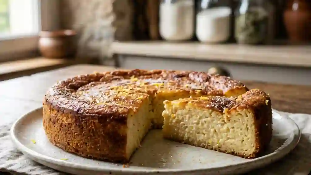 Fiadone corse fondant au citron - Photo de présentation