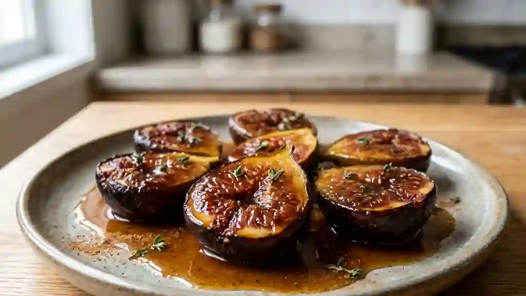 Figues fondantes au miel et cannelle - Photo de présentation