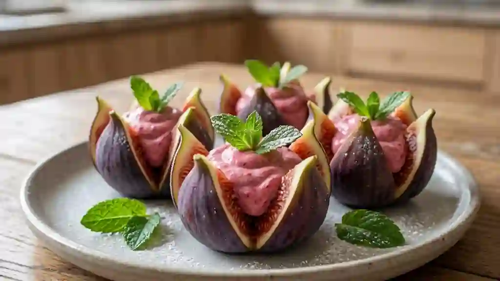 Figues Fleur et Crème Framboise Veloutée - Photo de présentation