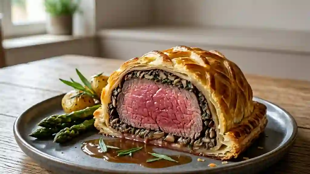 Filet de bœuf en croûte feuilleté à l'estragon - Photo de présentation