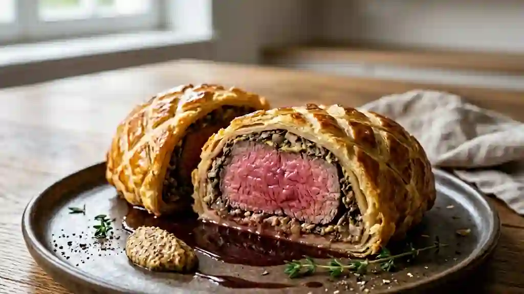 Filet de bœuf en croûte feuilletée et sa duxelles - Photo de présentation