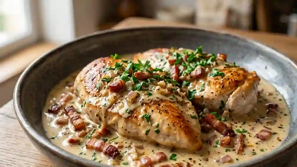 Dinde onctueuse aux lardons fumés - Photo de présentation