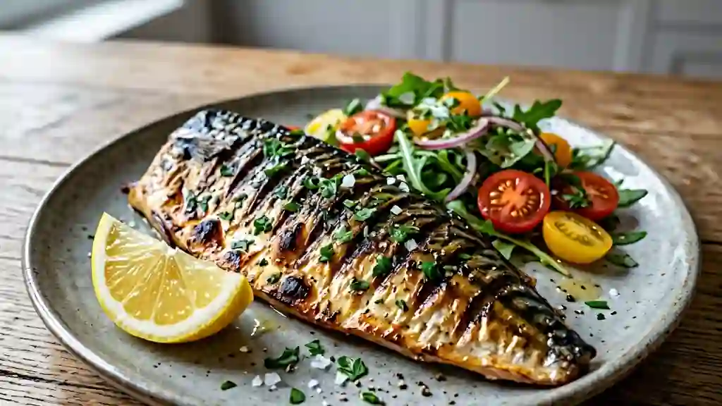 Filets de maquereaux grillés au citron - Photo de présentation