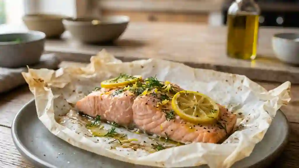 Saumon en Papillote Fondant Citron-Aneth - Photo de présentation