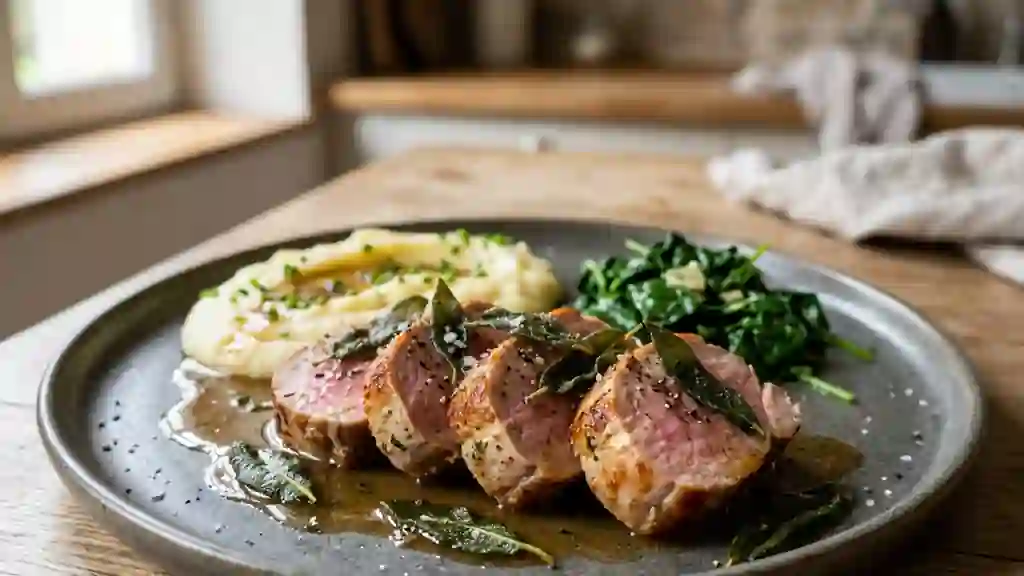 Filet mignon juteux au beurre de sauge - Photo de présentation