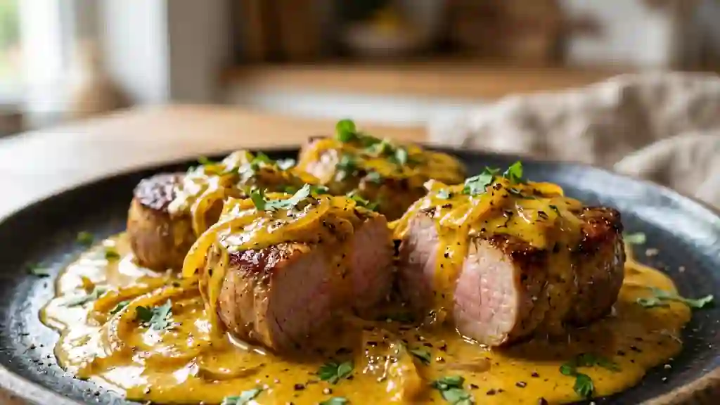 Filet mignon au curry fondant - Photo de présentation