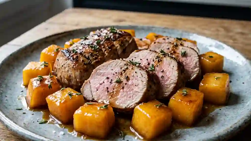 Filet Mignon de Porc au Melon Caramélisé - Photo de présentation