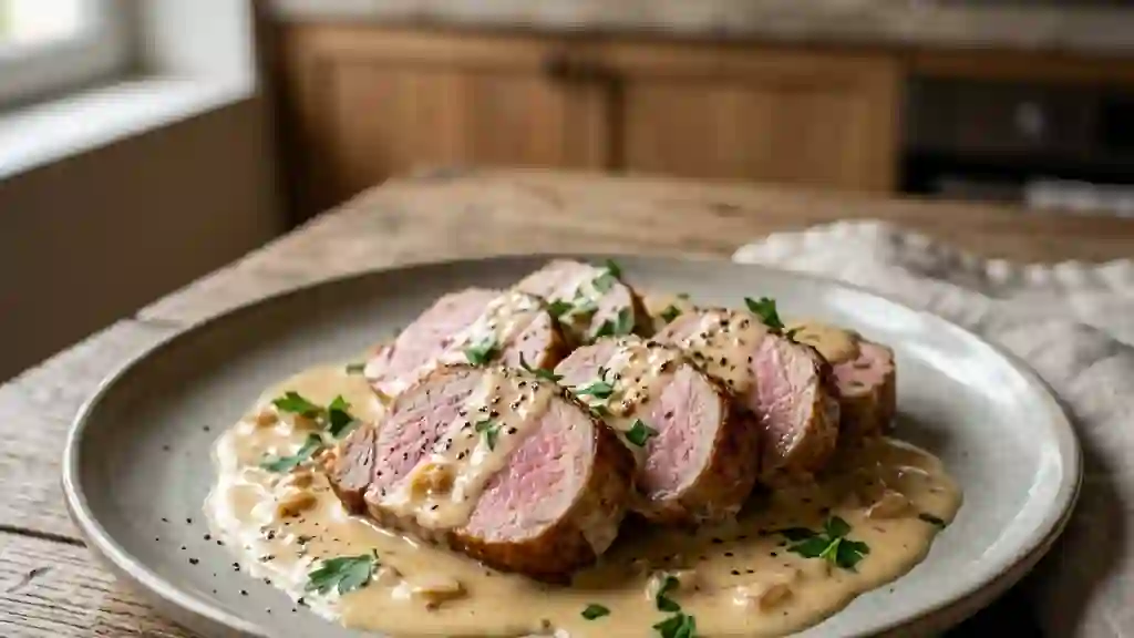 Filet mignon fondant au maroilles crémeux - Photo de présentation